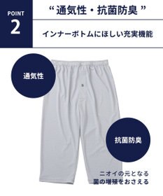WACOAL MEN インナーボトム　【ムレからの解放】　吸放湿性　吸汗速乾　ひざ下丈　前開き　/ ブロス　GS3330