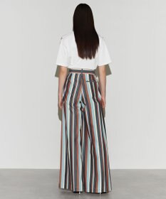 NAVE 【Nave 　洗える】ワイドストライプ　パンツ