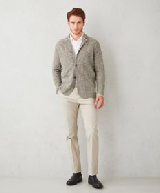 JOSEPH ABBOUD 【ウエストも伸びる】オーガニックストレッチピケ パンツ