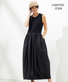 ICB L 【WEB限定・洗える】 リブコンビタイプライター ワンピース