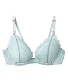 une nana cool リニューアル【綿混】ビタードットコットン 3/4カップブラ