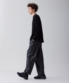 UNFILO MENS イージーケア ワッフル クルーネック [23年春夏商品]