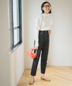 #Newans 【洗える】スクエアショルダーポイントニット