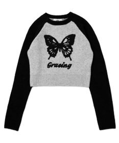 WEGO フラッフィーグラフィックちびニット