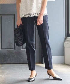 自由区 【ご好評につき新色追加・接触冷感・UVカット・吸水速乾・洗える・XXSサイズあり】シェルタリングドライオックス テーパードパンツ ネイビー系