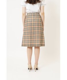 DAKS ウールボイル チェックキルト スカート