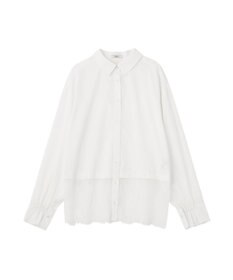 earth music&ecology 【予約】適ON レースヘムシャツ