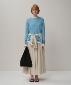 ATON MODAL SILK JERSEY | クルーネックプルオーバー