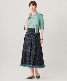 自由区 L 【アンサンブル対応・洗える】アセテートコットン カーディガン