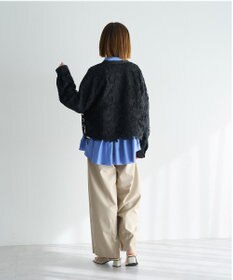 YECCA VECCA ベルト付きカーヴィーパンツ