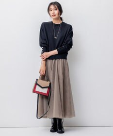 23区 【洗える】ウールコットンストレッチ ニット