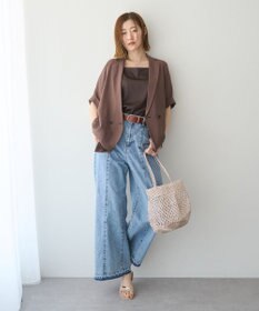 YECCA VECCA 綿麻バギーデニムパンツ