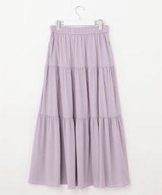 UNFILO 【撥水/UVケア/接触冷感】シャカ楽ストレッチ ティアードスカート