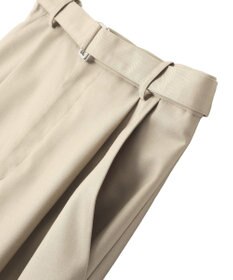 YECCA VECCA ベルト付きカーヴィーパンツ