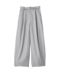 YECCA VECCA ベルト付きカーヴィーパンツ