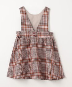 組曲 KIDS 【110-140cm】Chocolat de check ジャンパースカート