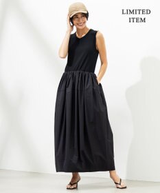 ICB L 【WEB限定・洗える】 リブコンビタイプライター ワンピース