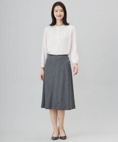 J.PRESS LADIES L 【洗える】ウールスムース スカート