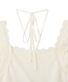 earth music&ecology 総レースホルターネックキャミソール