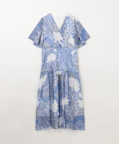 GRACE CONTINENTAL ペイズリーカシュクールワンピース