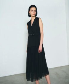 GRACE CONTINENTAL テーラーチュールワンピース