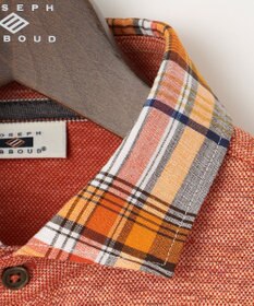 JOSEPH ABBOUD 【吸水速乾】リネンハニカム ポロシャツ