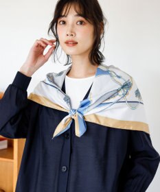 ANY SIS 【WEB・一部店舗限定】大判チェーン スカーフ