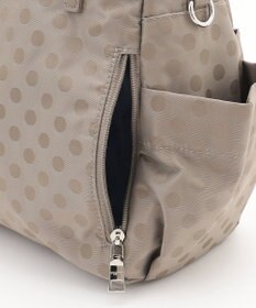 Y'SACCS ドットジャガードポーチ付きリュックサック