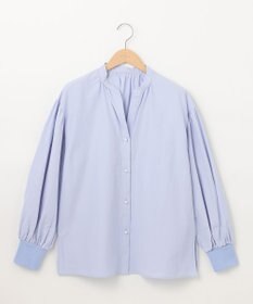 SHARE PARK LADIES スキッパーネックギャザーブラウス