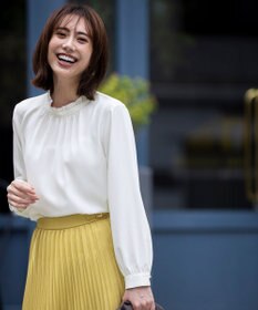 ANY SIS 【洗える】フリルネックスタンド ブラウス