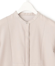 ICB 【接触冷感・UVケア・速乾・洗える】 FluidBackSatin シャツブラウス