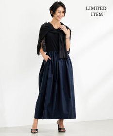 ICB L 【WEB限定・洗える】 リブコンビタイプライター ワンピース