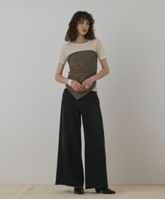 GRACE CONTINENTAL ハイウエストバギ－デニム