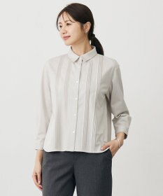 J.PRESS LADIES コンパクトトリコット シャツライク カットソー ベージュ系