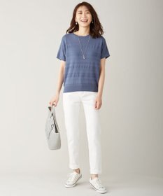 J.PRESS LADIES 10オンス ストレッチ デニム パンツ