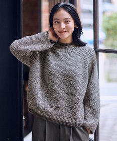 ANY L 【5色展開】バイカラーMIXニット