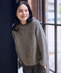 ANY L 【5色展開】バイカラーMIXニット