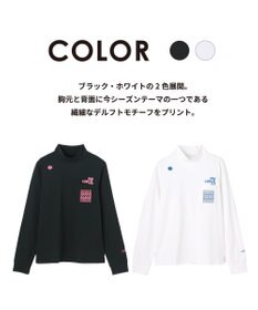 PW CIRCULUS 【吸水速乾 / UV遮蔽率99.5% UVカット / ストレッチ】【WOMEN】DELFT ロングスリーブモックT ゴルフウェア レディース