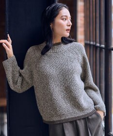 ANY L 【5色展開】バイカラーMIXニット