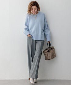 23区 【洗える】カシミヤブレンド クルーネック ニット