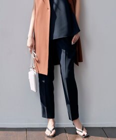 ICB 【新色追加・接触冷感・UVケア・速乾・洗える】FluidBackSatin ドロストパンツ