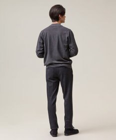 J.PRESS MEN 羽織るだけで整う大人の品格【ストレッチ / イージーケア】【FLEX YARN】ケーブルニット ブルゾンライク カーディガン