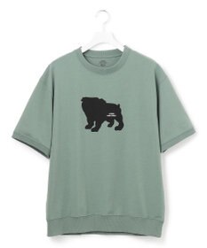 J.PRESS YORK STREET 【UNISEX】ブルドックプリントリブ Tシャツ