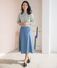 J.PRESS LADIES 【洗える】5ozバージラコンパクト スカート