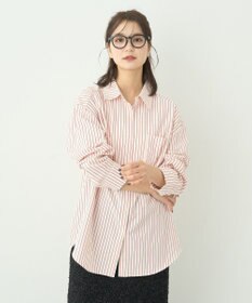 earth music&ecology サッカーストライプシャツ