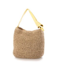 UNBILLION カシュカシュ cachecache / リボンハンドルクロッシェミニトート