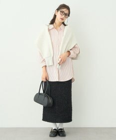 earth music&ecology サッカーストライプシャツ