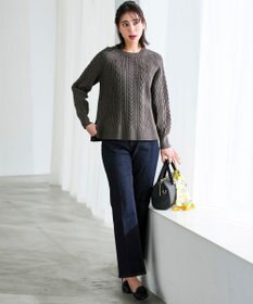 ANY SIS S ケーブル ニット プルオーバー