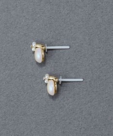 Phoebe 〈金属アレルギー対応〉タイニーフラワーパールセラミックポストピアス　お花モチーフ/小粒パール