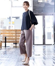 Tiaclasse 【洗える】ラグランパフスリーブブラウス